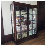 Antique Art Deco Mirrored Display Cabinet