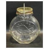 Jumbo Peanut Butter 2 Lb Glass jar w/ Metal Bail