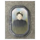 Victorian Style Portrait Picture in Bubble Glass