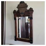 17" x 34"Antique Victorian Eastlake Style Mirror