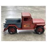 MARX Pressed Steel Willys Jeep Towing Service