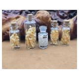 Vials of Pure Gold & Silver Flake