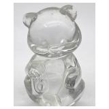 VINTAGE FENTON ART GLASS TEDDYBEAR SEPTEMBER BEAR