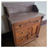 Victorian Era Marble Top Washstand