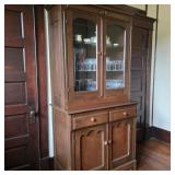 Antique Pine Stepback Cupboard