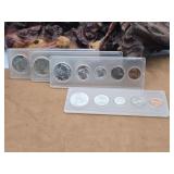 Four 1964 UNC Silver Mint Sets