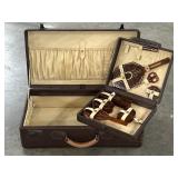 Multnoma Luggage & Art Deco Traveling Vanity Kit