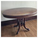 Antique 29" Oval Drum Table