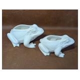 Glazed Frog Planters