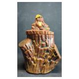 Vintage McCoy Monkey On Tree Stump Cookie Jar