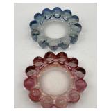 PAIR VINTAGE ANCHOR HOCKING BOOPIE BUBBLE