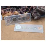 Two 1965 Silver-Clad UNC Mint Sets