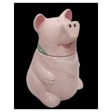 Vtg Pig Cookie Jar Oinks When Lid Removed