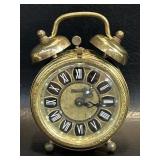 Vintage Blessing Alarm Clock West Germany Brass