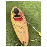 LIFETIME CRUZE KAYAK W/ PADDLE GREAT SHAPE