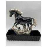 VINTAGE LANE & CO. CERAMIC HORSE PLANTER VAN NUYS