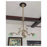 ca 1890 Austrian Converted Gas Chandelier