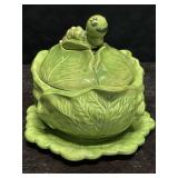 VINTAGE HOLLAND MOLD CERAMIC CABBAGE BOWL W/