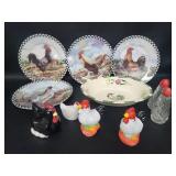 Vtg Chicken Dishes Salt & Pepper Shakers