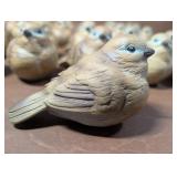 38 NOS Resin Brown/Tan Bird Figurines