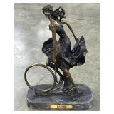 Bronze Sculpture "Playtime" After Louis Icart