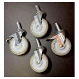 Nexel Casters 5" x 1.25" Steel & Polyurethane Set