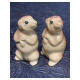 MINIATURE CERAMIC PRARIE DOG SALT & PEPPER