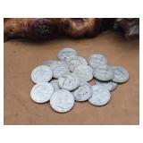 Lot of 16 Silver Franklin Half Dollars