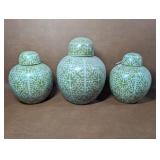 3 Williamsburg Creative Co-Op  Ginger Jar Vases