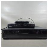 LOGIK 4 HEAD VHS PLAYER & MAGNAVOX DVD PLAYER