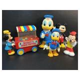 Vintage Mickey Mouse & Donald Duck Disney Toys