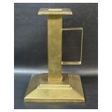 Antique Arts & Crafts Brass Handled Candlestick