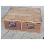 Antique Dovetail File Box