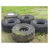 Set of Five Wheels & Tires for International Scout