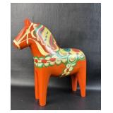 Nils Olsson Swedish Horse Hand Painted Wood Folk