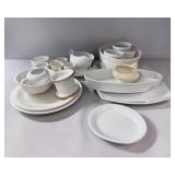 Lot of White & Cream Colored Dinnerware