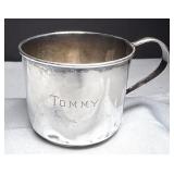 55.3g Sterling Silver Baby Cup Hand Engraved