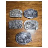 Vintage Ames Tools Belt Buckles