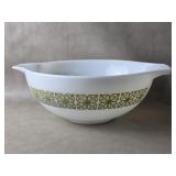 Pyrex 444 Green Square Flower Cinderella 4-quart