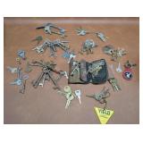Vintage/Antique Key Rings & Keys, Folding