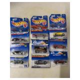 9 NOS Hot Wheels Die Cast Cars 3.25ï¿½ï¿½