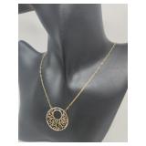 10k Gold Necklace & Pendant Yellow & White Gold