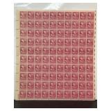 Scott #806 2ï¿½ John Adams US Postage Stamps 100 on