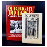 2 Books Our Right to Love & Immodest Acts