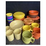 TUPPERWARE BOWLS, COFFEE CUPS & CUPS W/ FIRST
