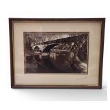 Vtg Photograph by Leslie Parr Sutton Bridge