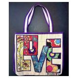 Brighton LOVE Groove II Tote, Excellent