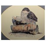 "On a Roll" Vintage Art Framed Jean Haefele