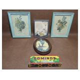 Vintage Floral Prints, Capital Dominos+