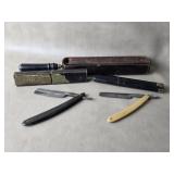Vtg. Kropp & Solingen Straight Razors & Strop